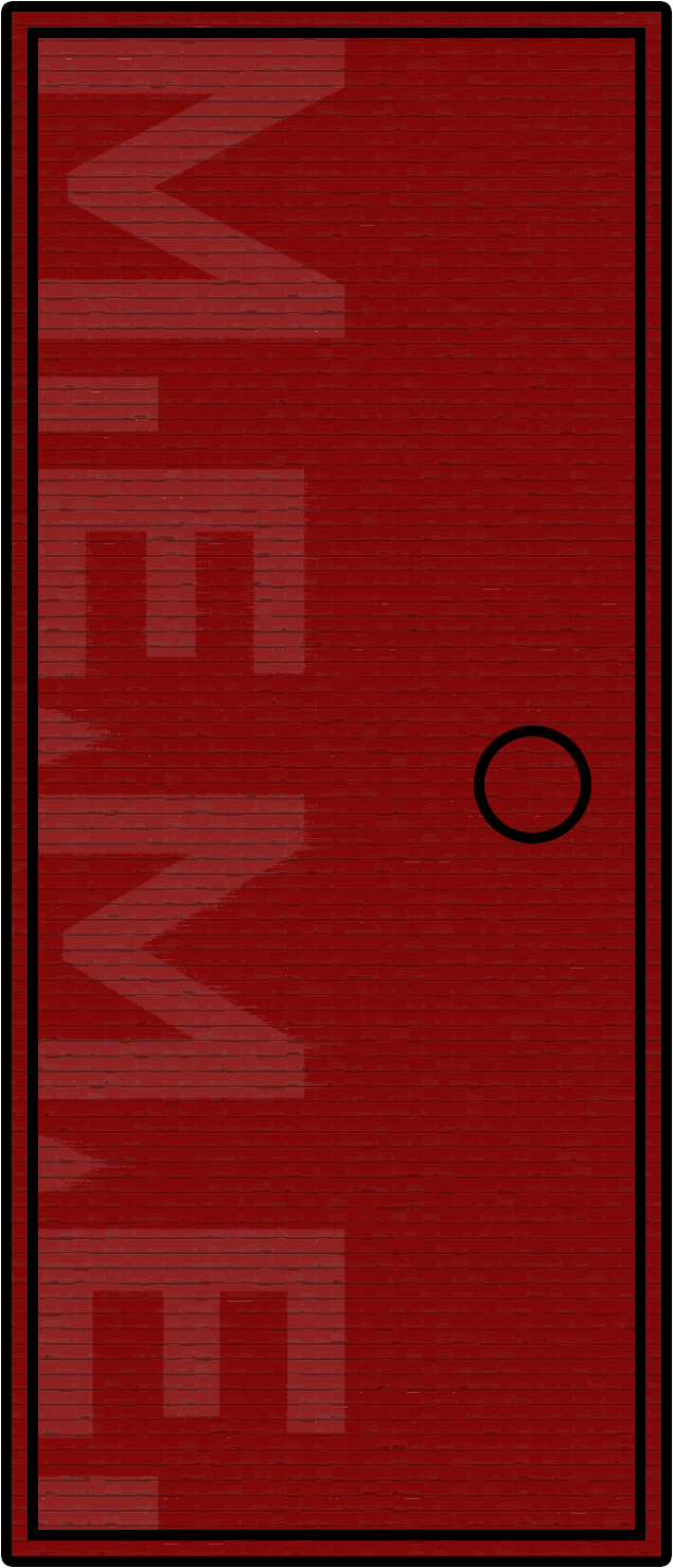 Porte rouge MEME